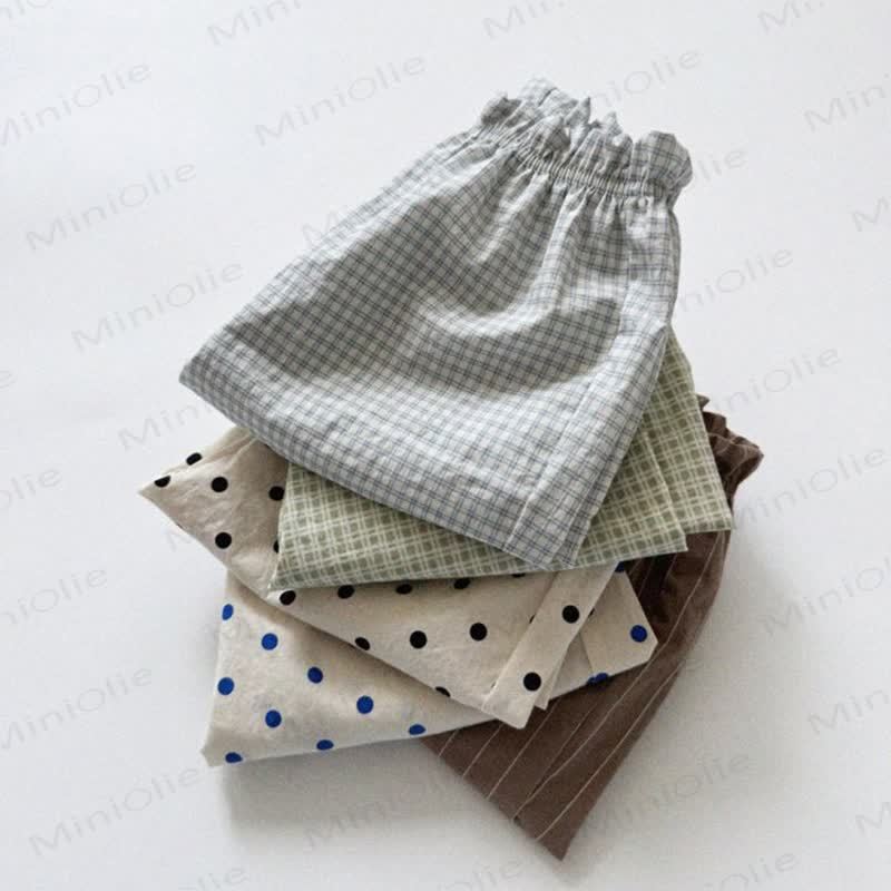 Toddler Tomato Dots Flower Plaid Pants - image 5