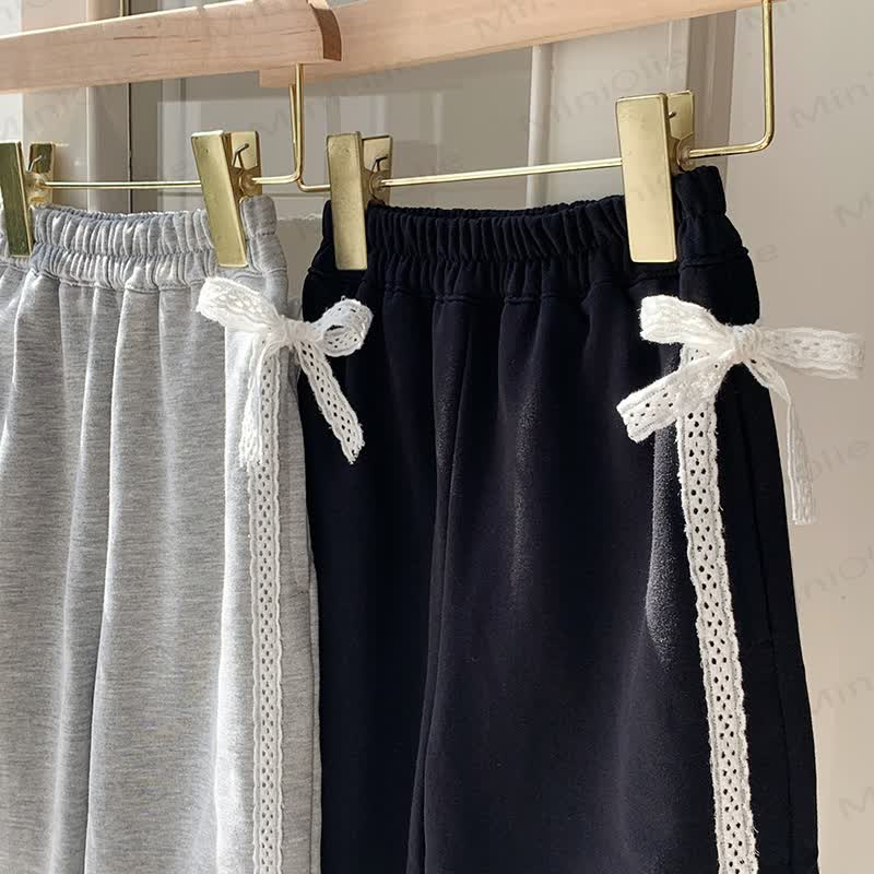 Toddler Kid Girl Bow Loose Pants - image 8