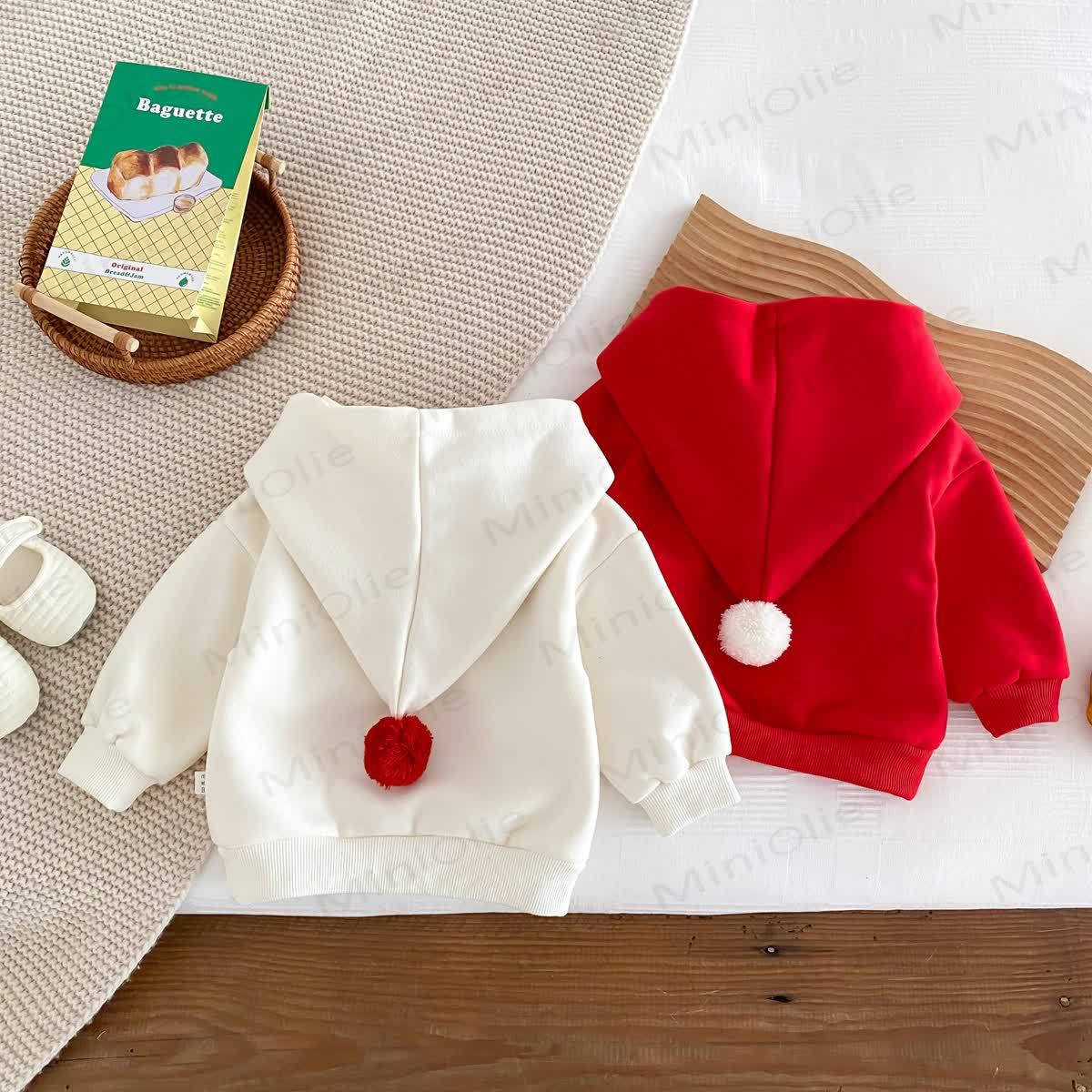 MERRY CHRISTMAS Baby Snowman Elk Santa Claus Hoodie - image 3