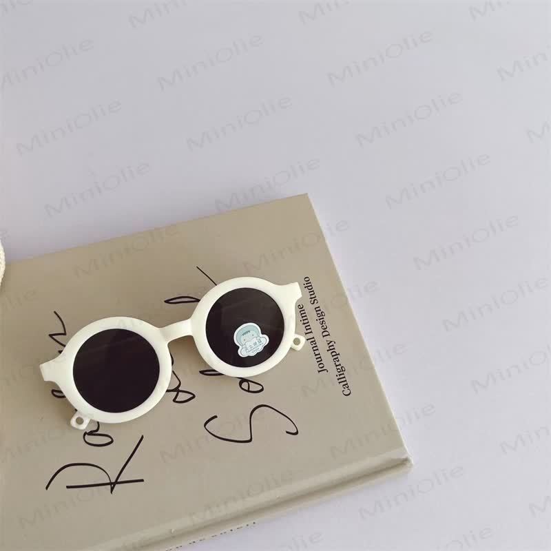 Baby Fashion Cute Round Sunglasses - Beige - 3-24M - image 6