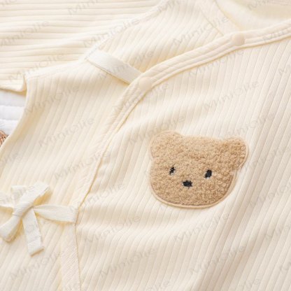 Baby Bear Patch Pajamas Romper - image 8