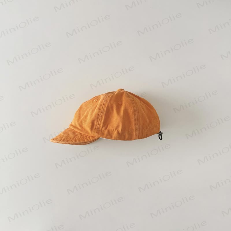 Baby Toddler Chic Washed Peaked Cap - Orange - 6M-3T - image 20