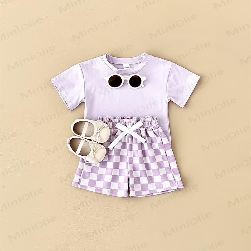 Baby 2-Piece Soft Checkerboard Sweatsuit Set - image 28