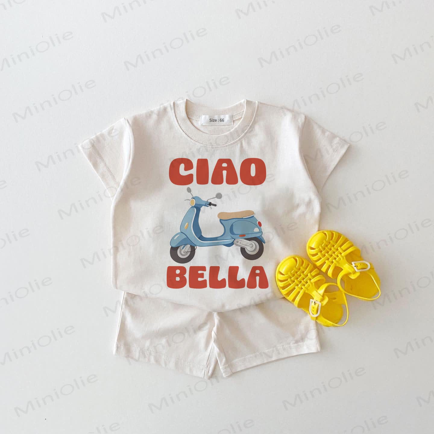 CIAO BELLA Baby White Tee and Shorts 2-piece Set - White - 18-24M - image 1