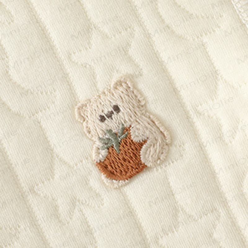 Baby Quilted Bear Snap Front Lounge 2-piece Set - image 7