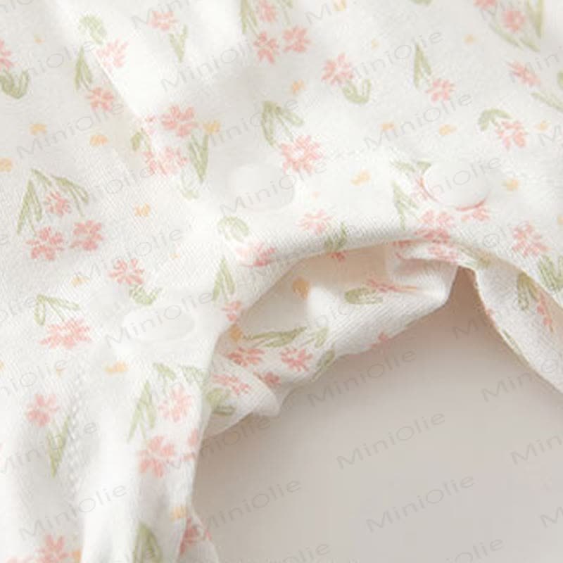 Baby Girl Cherry&Floral Peter Pan Collar Romper - image 5