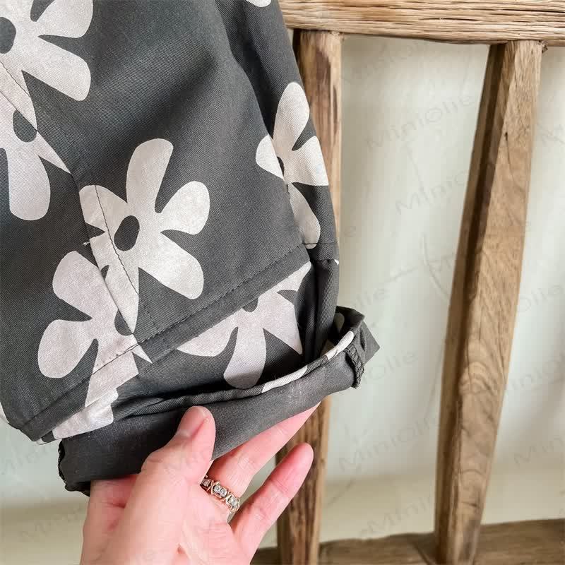 Toddler Retro Flower Loose Pants - image 26