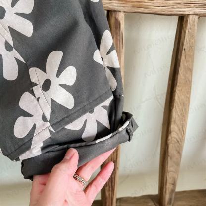 Toddler Retro Flower Loose Pants - image 26