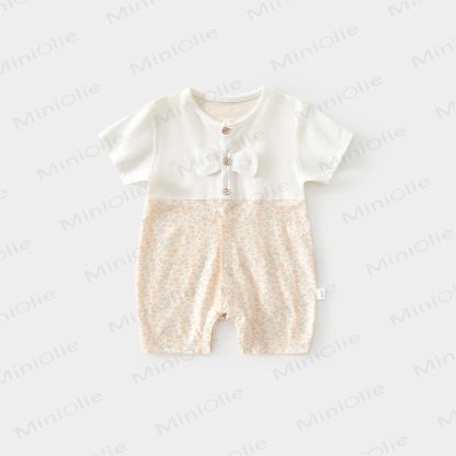 Baby Girls Flower Summer Romper - Yellow Flower - 1-2T - image 4