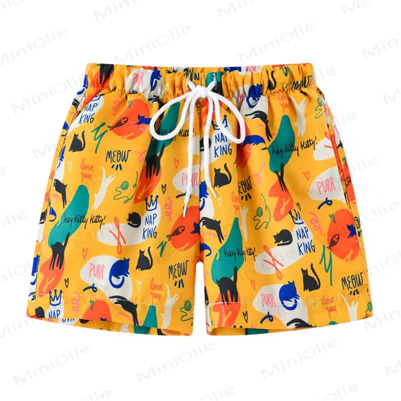 Toddler Boy Animal Swim Shorts - Cat - 7-9T - image 4