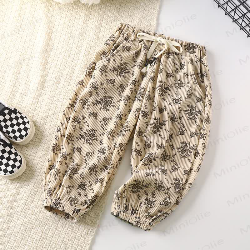 Baby Toddler Retro Corduroy Design Pants - Beige - 6-7T - image 19 - image 20