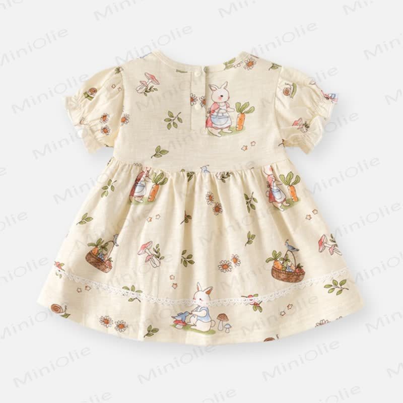 Baby Toddler Girls Bunny/Dot Print Summer Dress - image 4