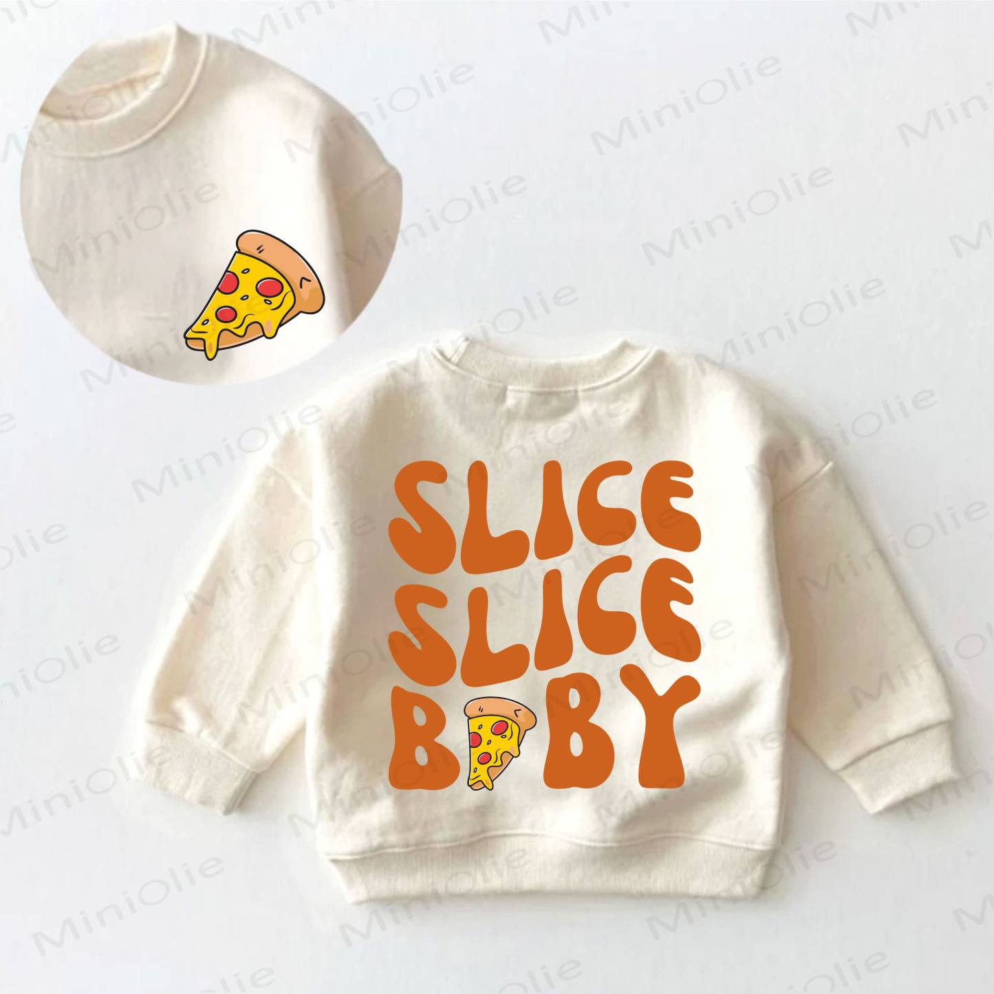 SLICE SLICE BABY Baby Toddler Sweatshirt - Cream - 3-5T - image 1