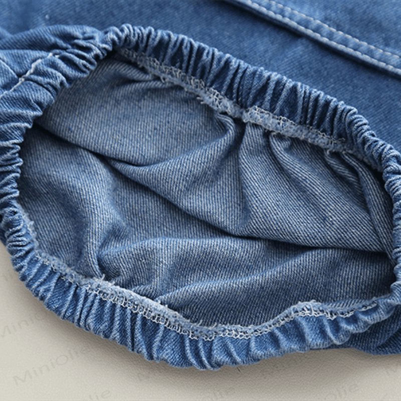 Toddler 2-Piece Zipper Denim Cool Set - image 8