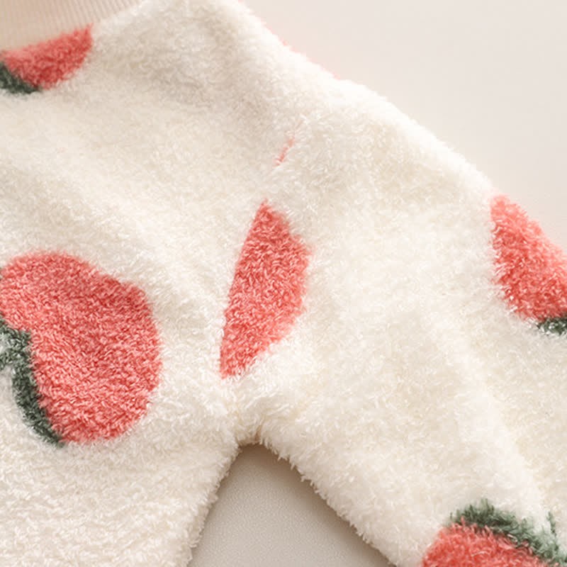 Toddler Strawberry Fleece Pajamas 2-piece Set - image 6