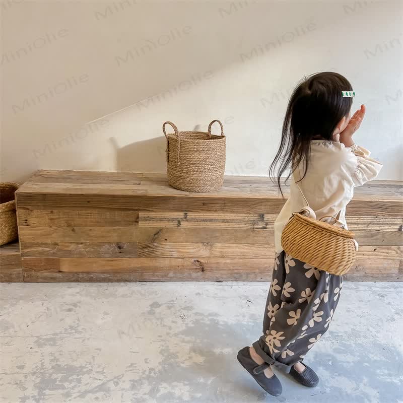 Toddler Retro Flower Loose Pants - image 19