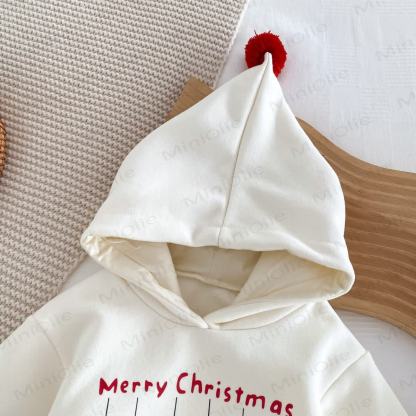 MERRY CHRISTMAS Baby Snowman Elk Santa Claus Hoodie - image 6