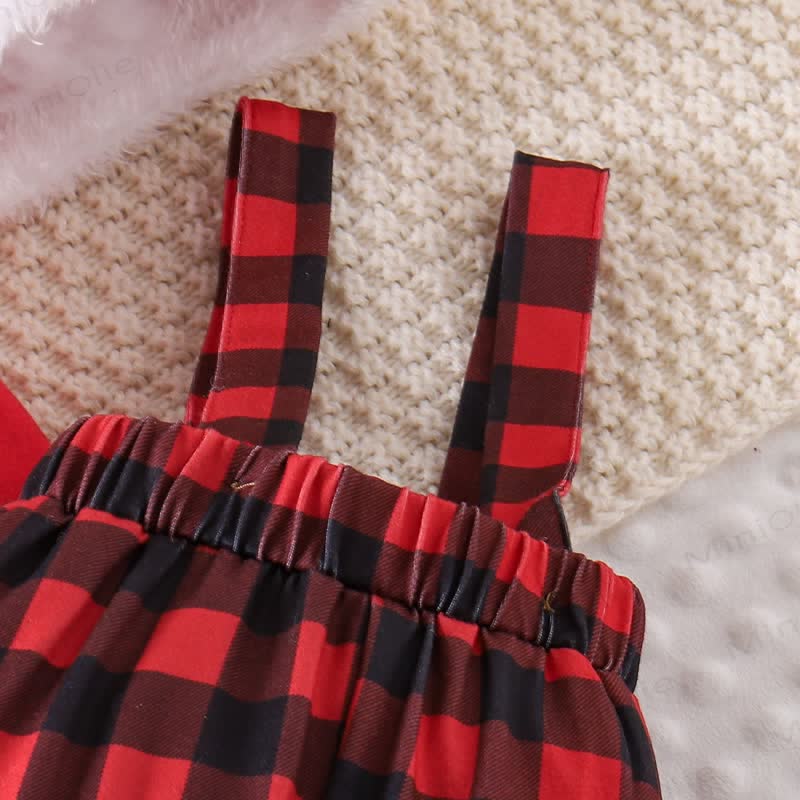 MY 1ST CHRISTMAS Baby Plaid 2-Piece Set with Hat - image 14