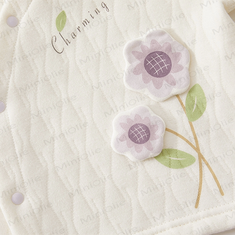 CHARMING Baby 2-Piece Flower Quilted Set - image 7