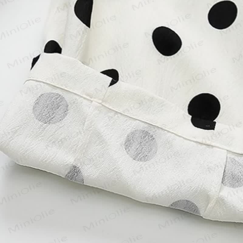 Toddler Girl Bow and Polka Dot Top and Pants 2-piece Set - image 9