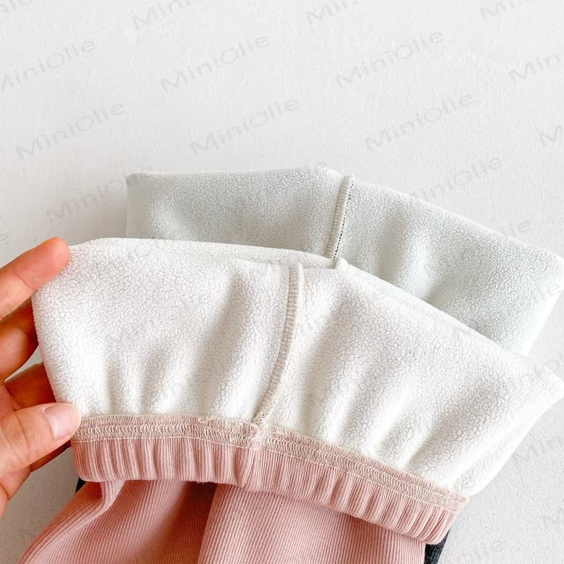 Baby Toddler Girl Knit Lace Fleece Lined Leggings - image 18