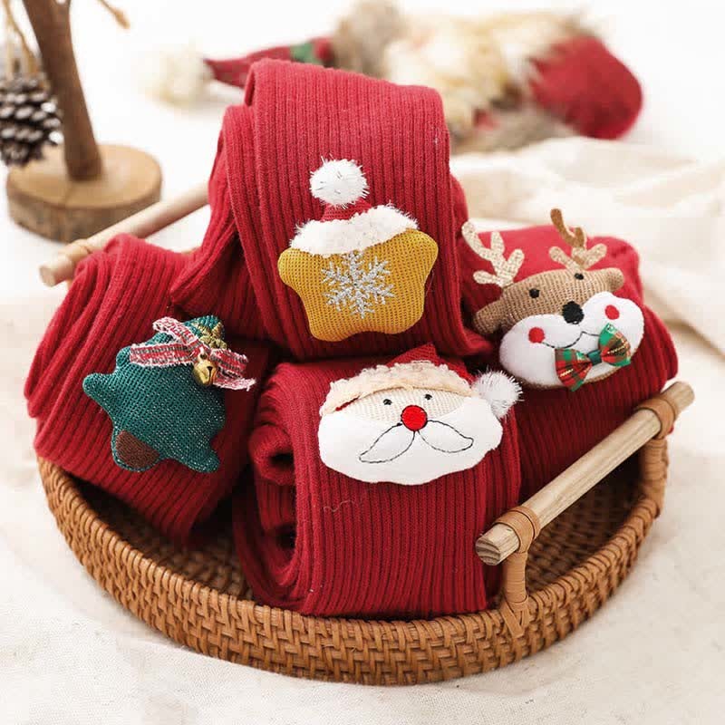 Baby Christmas Cartoon Tights - image 2