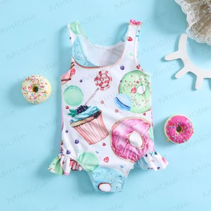 Baby Toddler Donut One Piece Swimsuit - image 2