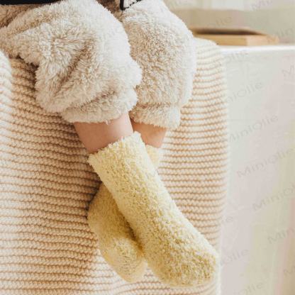 Baby Solid Color Fleece Floor Socks - image 16