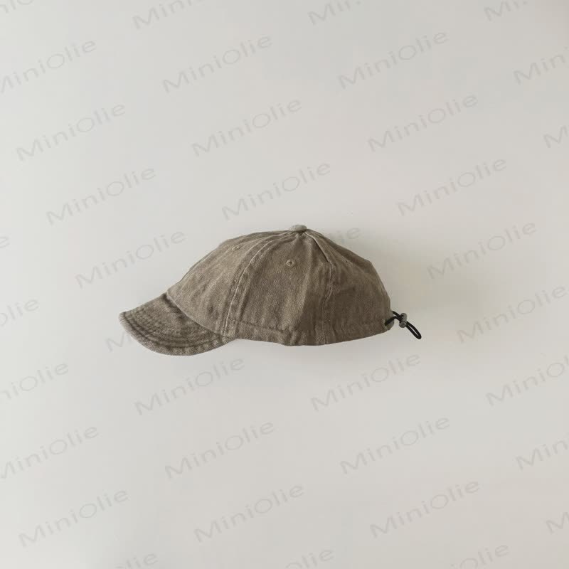Baby Toddler Chic Washed Peaked Cap - Khaki - 6M-3T - image 16