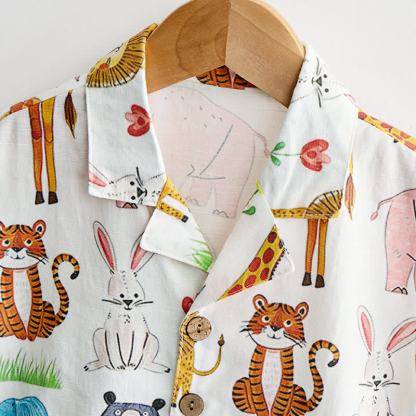 Toddler Boys Animals Print Shirt and Shorts 2-piece Set - image 5