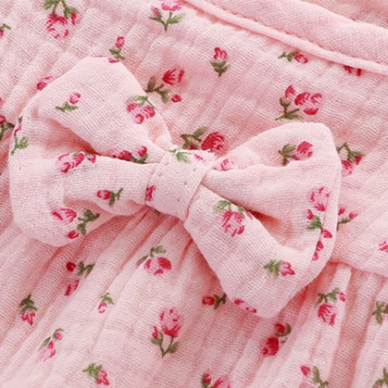 Toddler Girl Floral Print Tee and Shorts Pajamas 2-piece Set - image 8