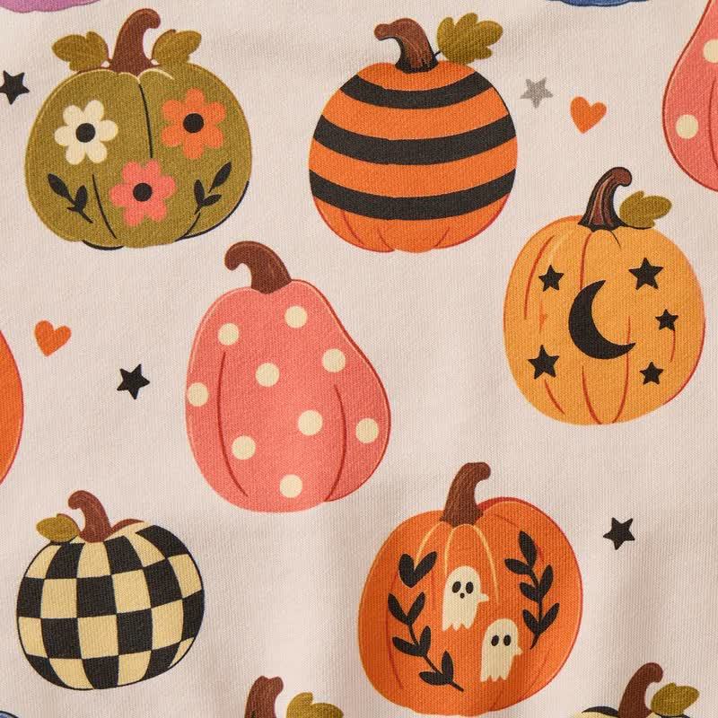 Baby Pumpkin Ghost Cat Print 2-piece Set - image 8