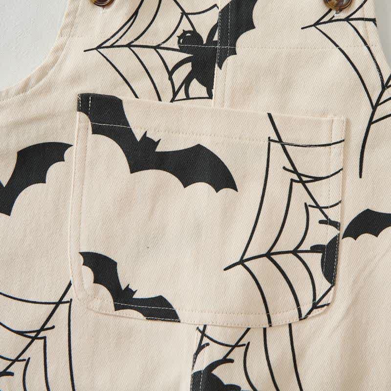 Baby Toddler Spider Web Beige Overalls - image 5