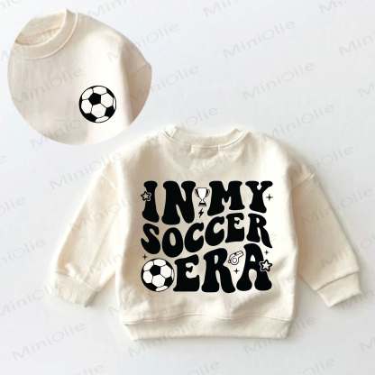 IN MY SOCCER ERA Baby Toddler Cream Sweatshirt - Cream - 3-5T - image 1