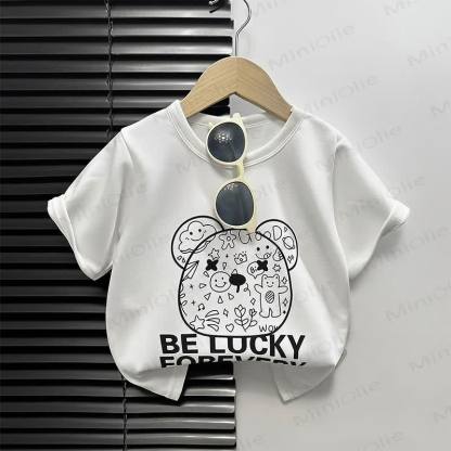 Toddler Cartoon Print Boxy T-Shirt - White Bear Head - 4-5T - image 10