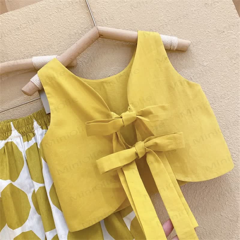 Toddler 2-Piece Yellow Dots Set with Hat - image 5