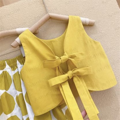 Toddler 2-Piece Yellow Dots Set with Hat - image 5