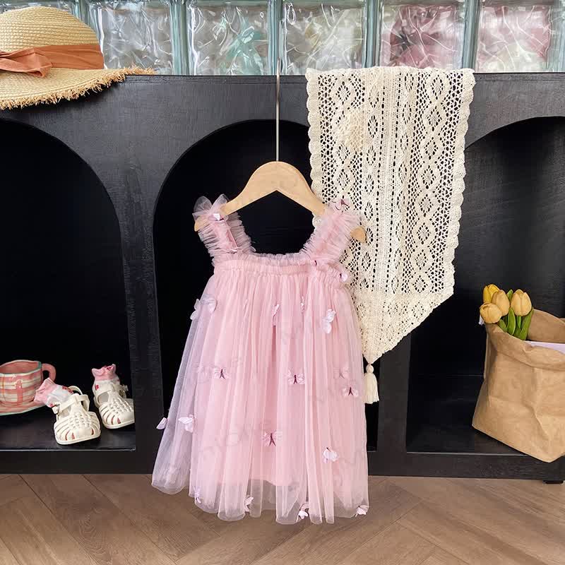 Toddler Girl Bow Mesh Sleeveless Tutu Dress - image 5