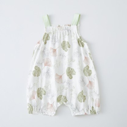 Baby Cotton Gauze Romper - Green - 18-24M - image 3