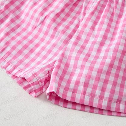 BIG SISTER Baby Girls Tee and Pink Plaid Shorts 2-Piece Set - image 4