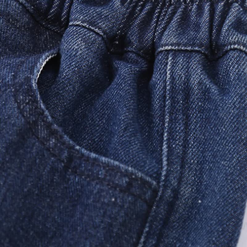 Toddler Colorful Heart Patch Straight Leg Denim Pants - image 10