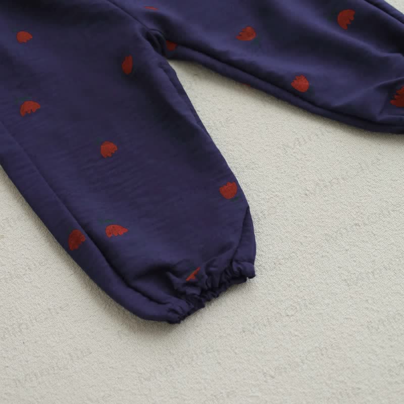Toddler Tomato Dots Flower Plaid Pants - image 16