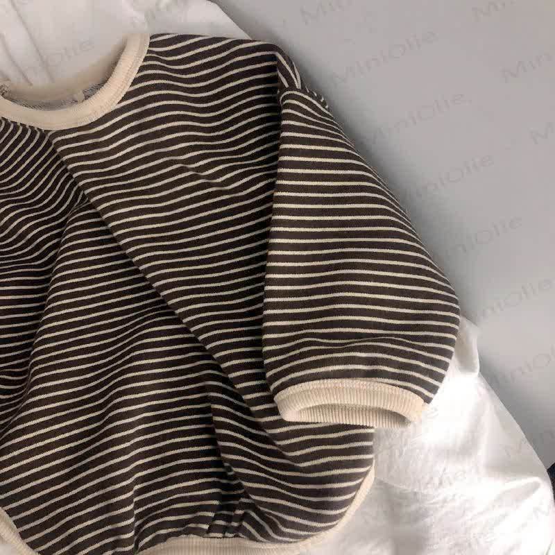 Kid Boy Striped Crew-neck Long Sleeve Top - image 6