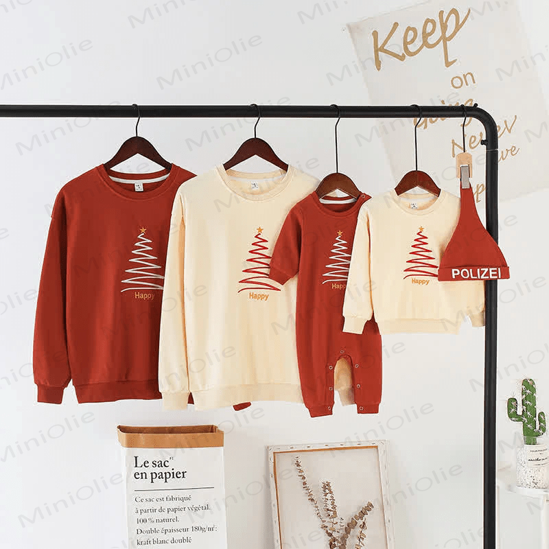 HAPPY Family Matching Christmas Tree Sweatshirt - image 11