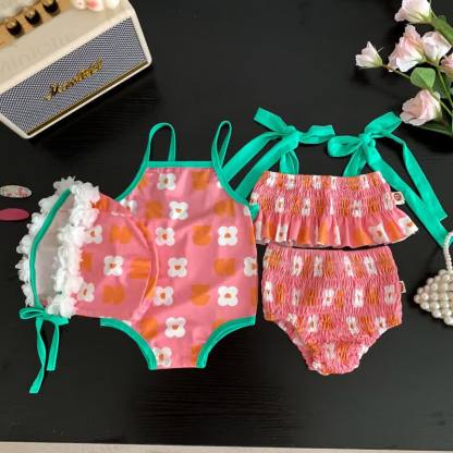 Baby Girl One-piece/2-piece Swimsuit with Hat - image 15