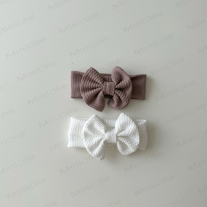 Baby Newborn Solid Color Bowknot Headband - image 5