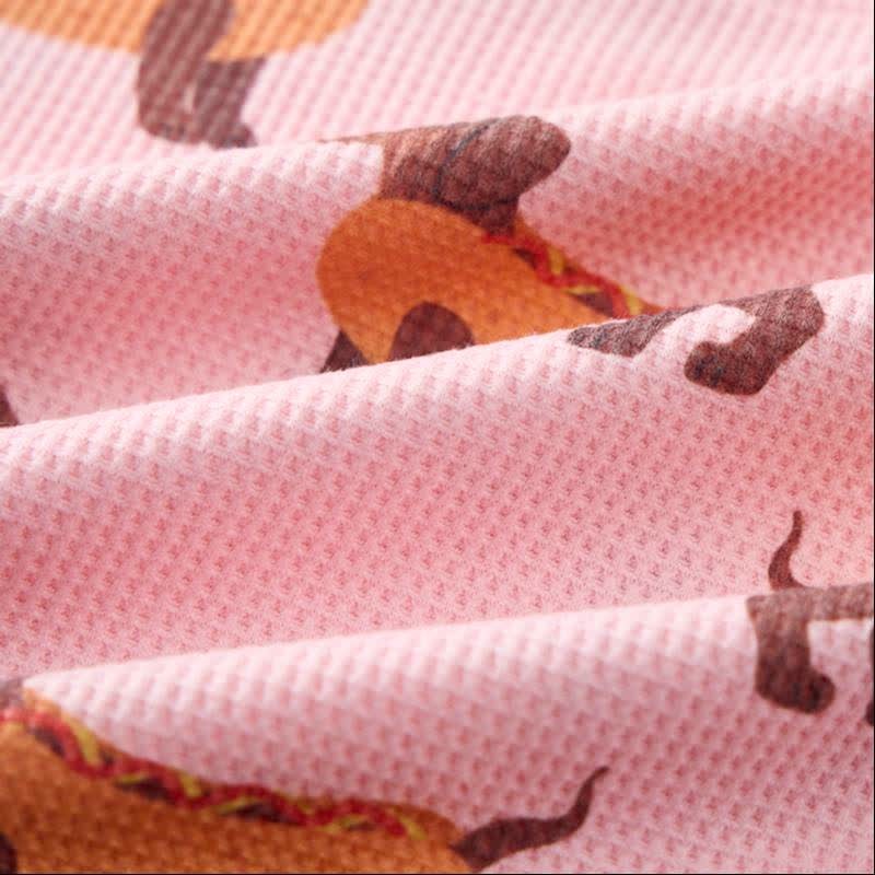 Baby Pink Dachshund Waffle 2-piece Set - image 6
