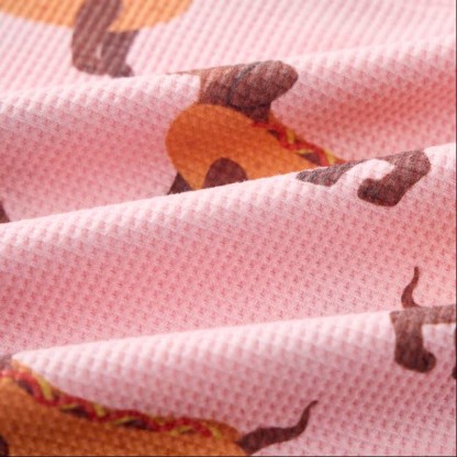 Baby Pink Dachshund Waffle 2-piece Set - image 6