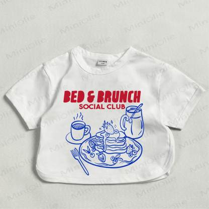BED&BRUNCH SOCIAL CLUB Baby White Brunch Print T-shirt - White - 18-24M - image 1
