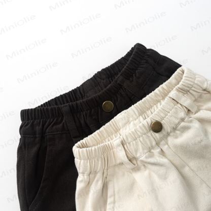 Toddler Casual Solid Color Elastic Waist Pants - image 5